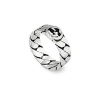 Gucci Interlocking G Ring 6mm in Silver - Size 16