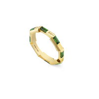 Gucci Link to Love Tourmaline Ring in 18ct Yellow Gold - Size 14