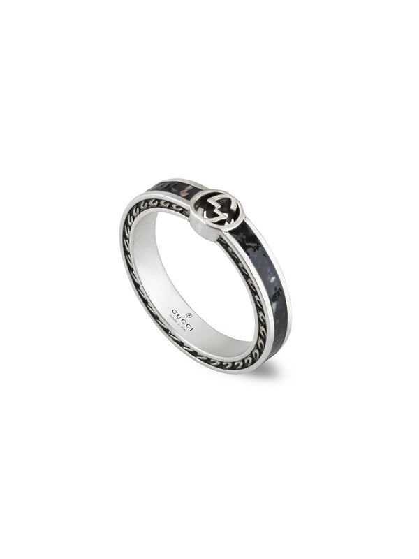 Gucci Interlocking G Ring in Silver - Size 13