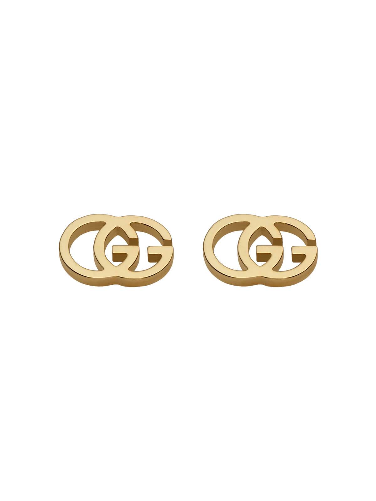 Gucci GG Running 18ct Yellow Gold Stud Earrings
