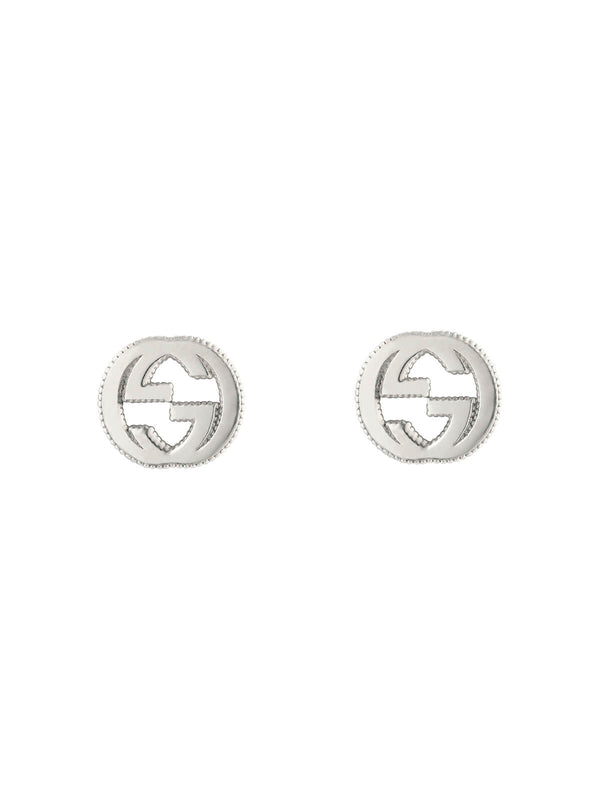 Gucci Interlocking G Earrings in Silver YBD47922700100U