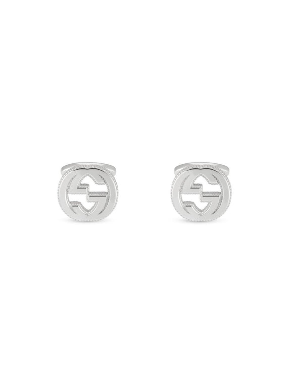 Gucci Interlocking Silver Cufflinks