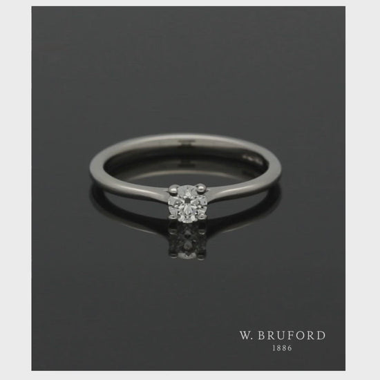 Diamond Solitaire Engagement Ring "The Catherine Collection" 0.25ct Round Brilliant Cut in Platinum