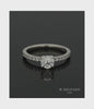 Diamond Solitaire Engagement Ring 0.70ct Round Brilliant Cut in Platinum with Diamond Shoulders