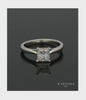 Diamond Solitaire Engagement Ring "The Grace Collection" Certificated 1.00ct Princess Cut in Platinum