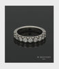 Diamond Half Eternity Ring 1.00ct Round Brilliant Cut in Platinum